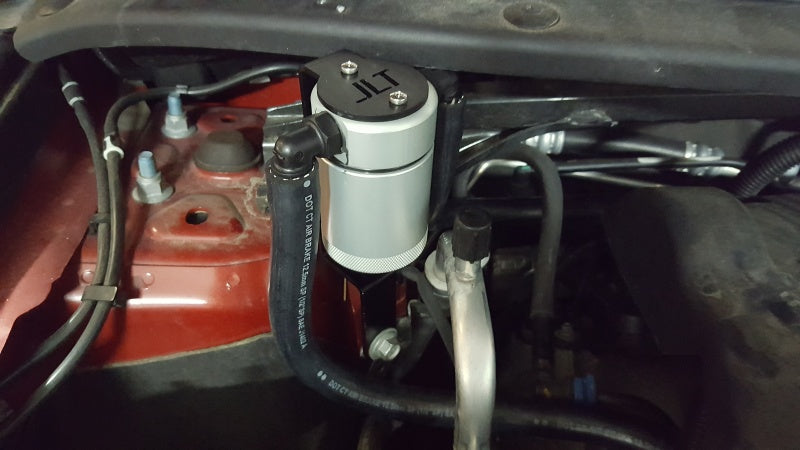 J&L 13-19 Ford Explorer Sport EcoBoost V6 Passenger Side Oil Separator 3.0 - Clear Anodized