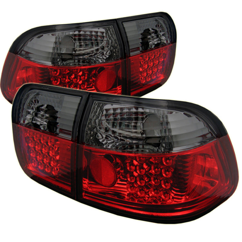 Spyder Honda Civic 96-98 4Dr LED Tail Lights Red Smoke ALT-YD-HC96