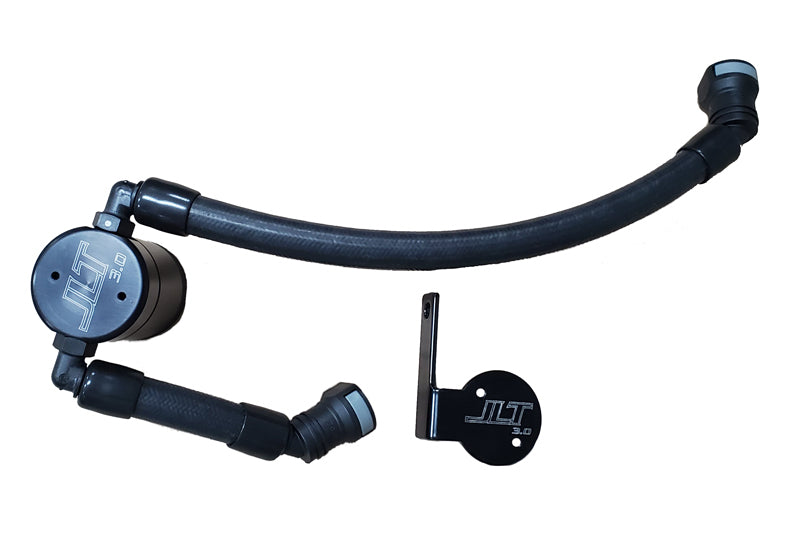 J&L 2020-2022 Ford Mustang GT500 Passenger Side Oil Separator 3.0 - Black Anodized