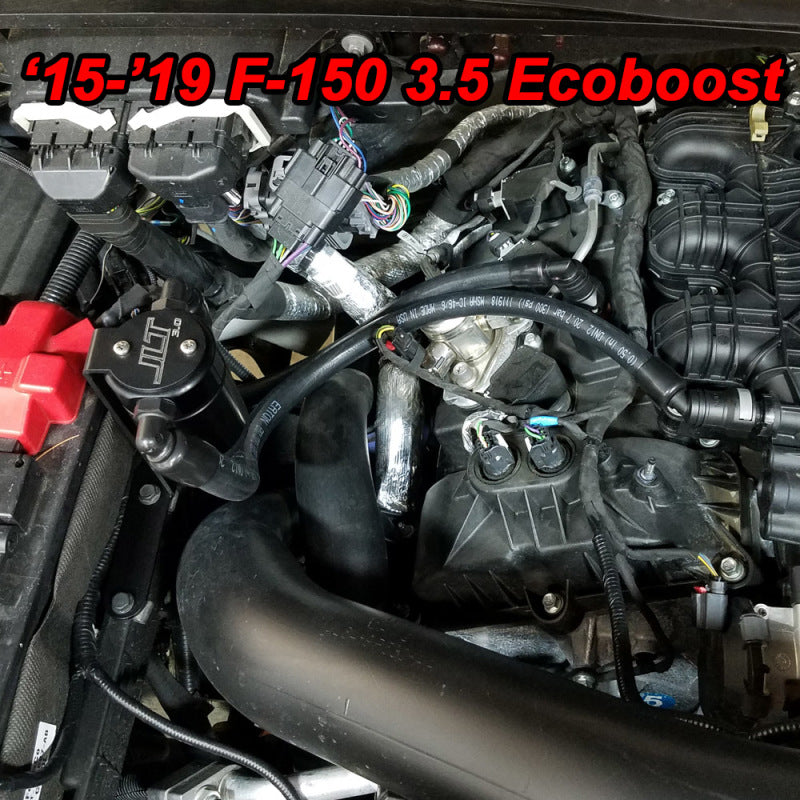 J&L 2011-2024 Ford F-150 2.7L/3.5L/5.0L Passenger Side Oil Separator 3.0 - Black Anodized