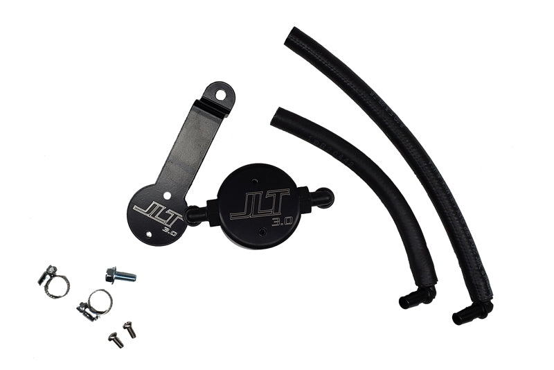 J&L 16-23 Toyota Tacoma 3.5L Driver Side Oil Separator 3.0 - Black Anodized