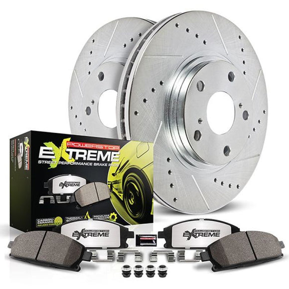 Power Stop 18-20 Kia Stinger Front Z26 Street Warrior Brake Kit