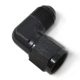 Russell Performance -6 AN 90 Degree Male AN to Female AN Fitting (Black)