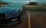 Oracle 15-17 Ford Mustang Dynamic RGB+A Pre-Assembled Headlights - Black Edition - SEE WARRANTY