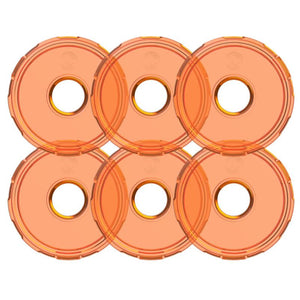 KC HiLiTES Cyclone V2 LED - Replacement Lens - Amber - 6-PK