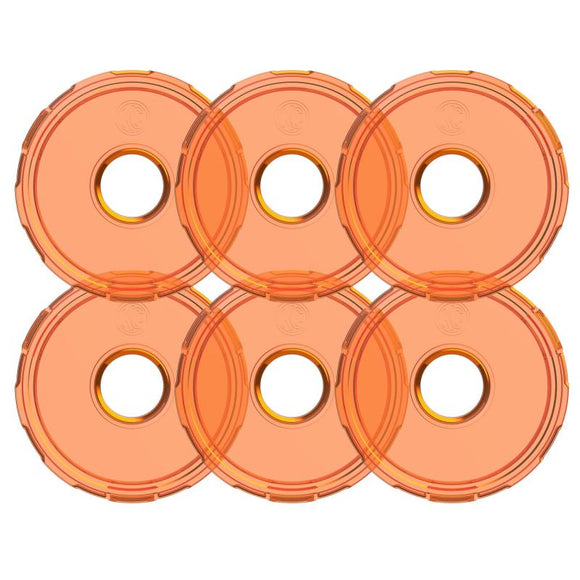 KC HiLiTES Cyclone V2 LED - Replacement Lens - Amber - 6-PK