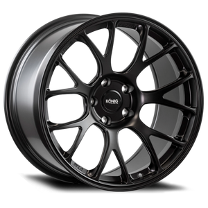 Konig Forged F1M 18X10.5 5X114.3 ET25 Satin Black Knurled Bead