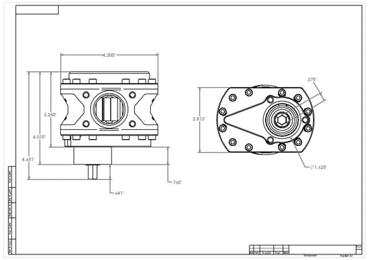 Aeromotive Spur Gear Fuel Pump - 3/8in Hex - 1.20 Gear - 25gpm