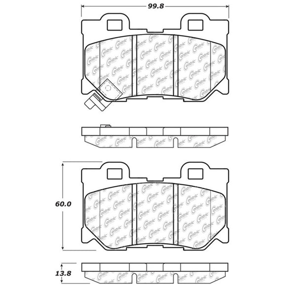 StopTech Street Touring 08-09 Infiniti FX50/G37 Rear Brake Pads