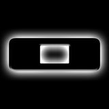 ORACLE Lighting Universal Illuminated LED Letter Badges - Matte Blk Surface Finish - O SEE WARRANTY