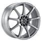 Enkei EDR9 17x7 5x100/114.3 45mm offset 72.6 Bore Diameter Silver Wheel