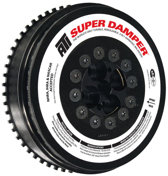 ATI Damper - 7.98in - Steel - 8 Grv - Cummins - 07.5-15 6.7L w/Reluctor Wheel - 3 Ring Hvy - Diesel