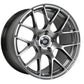 Enkei Raijin 18x8.5 42mm Offset 5x112 Bolt Pattern 72.6 Bore Diameter Hyper Silver Wheel