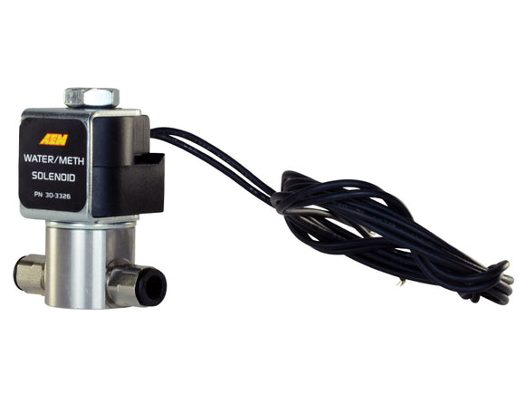 AEM Water/Methanol Injection System - High-Flow Low-Current WMI Solenoid - 200PSI 1/8in-27NPT In/Out