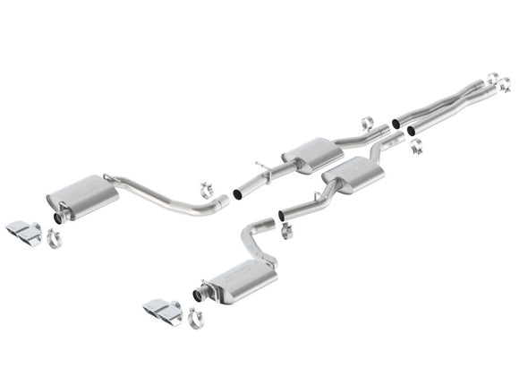 Borla 15-16 Dodge Challenger R/T 5.7L Dual Rectangle Angle Cut Dual Split Rear Exit S-Type Exhaust