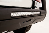Lund 19-22 Chevrolet Silverado 1500 (Excl. 2019 LD) Bull Bar w/ Light & Wiring-Blk - Black