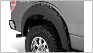 Bushwacker 09-14 Ford F-150 Styleside Pocket Style Flares 2pc 67.0/78.8/97.4in Bed - Black