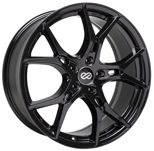 Enkei Vulcan 17X7.5 38mm Offset 5x114.3 Bolt 72.6mm Bore Gloss Black Wheel