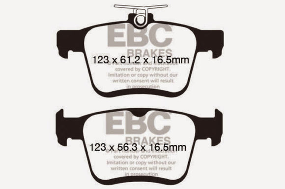 EBC 2015+ Volkswagen GTI/Golf R (Mk7) Bluestuff Rear Brake Pads