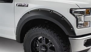 Bushwacker 15-17 Ford F-150 Pocket Style Flares 2pc Not Compatible w/ Technology Package 68T - Black