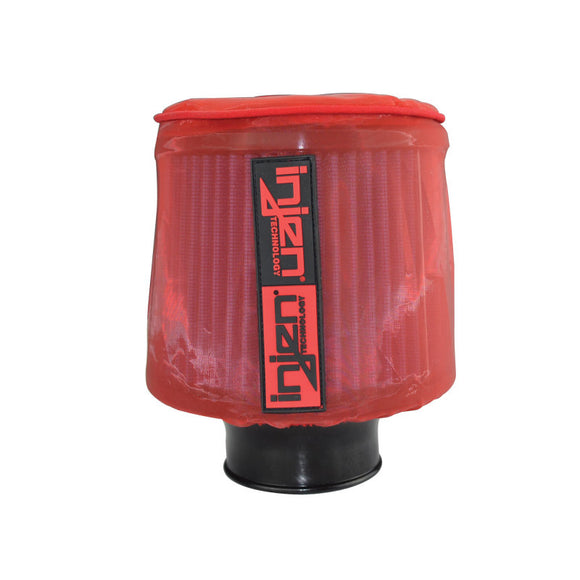 Injen Red Water Repellant Pre-Filter fits X-1021 6in Base / 6-7/8in Tall / 5-1/2in Top