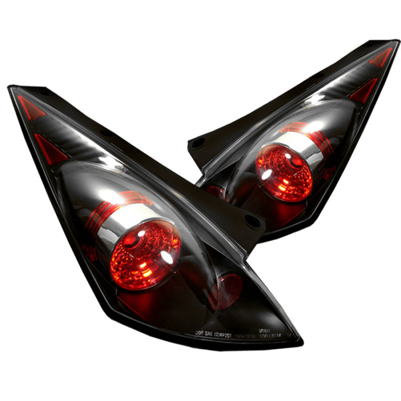 Spyder Nissan 350Z 03-05 Euro Style Tail Lights Black ALT-YD