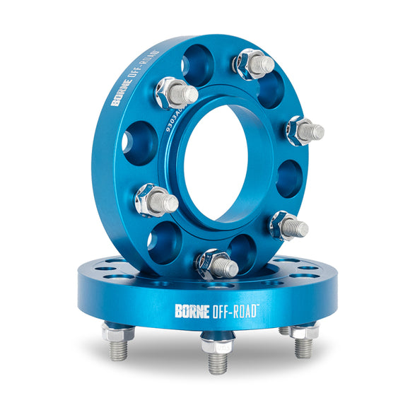 Mishimoto Borne Off-Road Wheel Spacers - 6x139.7 - 78.1 - 38.1mm - M14x1.5 - Blue
