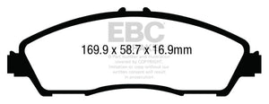 EBC 14+ Acura MDX 3.5 Ultimax2 Front Brake Pads