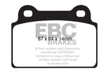 EBC 08-16 Mitsubishi Lancer Evo 10 2.0 Turbo (1 piece rotor) Yellowstuff Rear Brake Pads