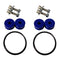 Torque Solution Universal Billet Bumper Quick Release Kit Universal Blue