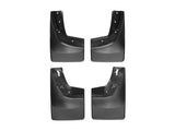 WeatherTech 14+ Chevrolet Silverado No Drill Mudflaps - Black