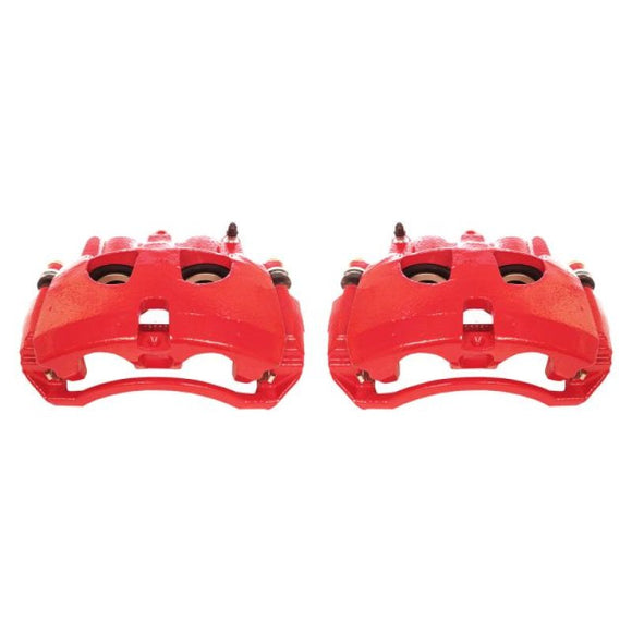 Power Stop 09-10 Dodge Ram 2500 Front Red Calipers w/Brackets - Pair