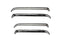 AVS 07-18 Jeep Wrangler Ventshade Front & Rear Window Deflectors 4pc - Chrome