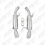 MBRP 05-10 Ford Mustang GT 5.0/Shelby GT500 Dual Mufflers Axle Back Split Rear T304