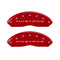 MGP 4 Caliper Covers Engraved Front 2015/Mustang Engraved Rear 2015/Bar & Pony Red finish silver ch