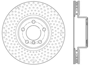 StopTech 12-15 BMW 335i Drilled Right Front Rotor