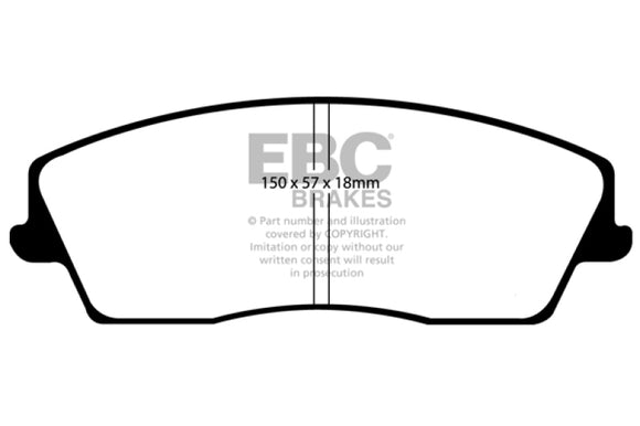 EBC 05-09 Chrysler 300 2.7 Redstuff Front Brake Pads