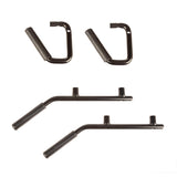 Rugged Ridge Steel Grab Handles F/R Kit Black 07-18 Jeep Wrangler JK/JKU