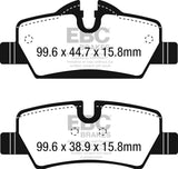 EBC 14+ Mini Hardtop 1.5 Turbo Cooper Greenstuff Rear Brake Pads