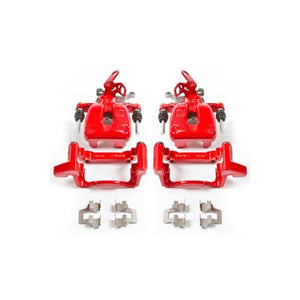 Power Stop 08-09 Audi A3 Rear Red Calipers w/Brackets - Pair