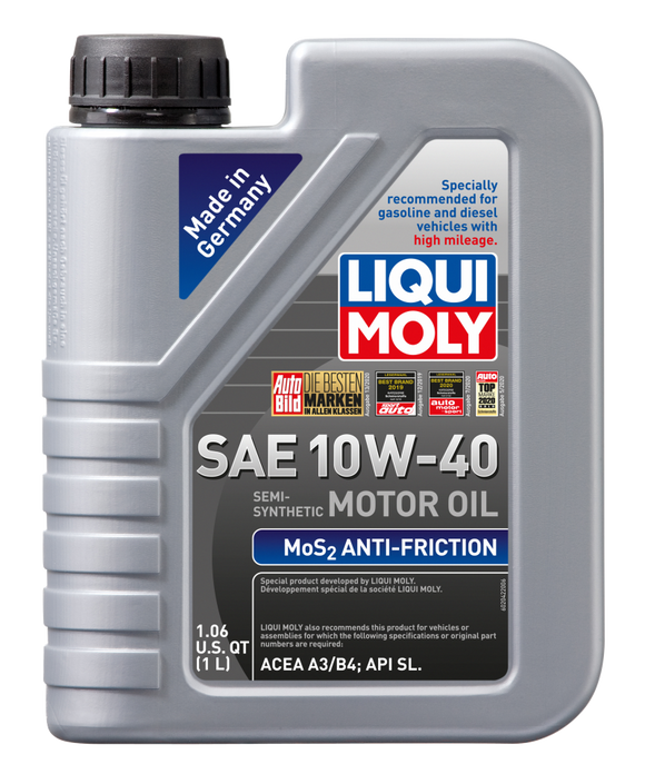 LIQUI MOLY 1L MoS2 Anti-Friction Motor Oil 10W40