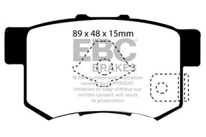 EBC 10-12 Acura RDX 2.3 Turbo Ultimax2 Rear Brake Pads