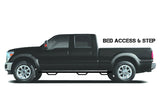 N-Fab Nerf Step 16-17 Toyota Tacoma Double Cab 6ft Bed - Tex. Black - Bed Access - 2in