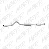 MBRP 11-13 Ford F150 SVT Raptor 6.2L EC-SB/CC-SB 3.5in Cat Back Single Exit Alum Exhaust System