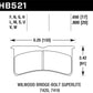 Hawk Wilwood Superlite 4/6 Forged DTC-60 Race Brake Pads
