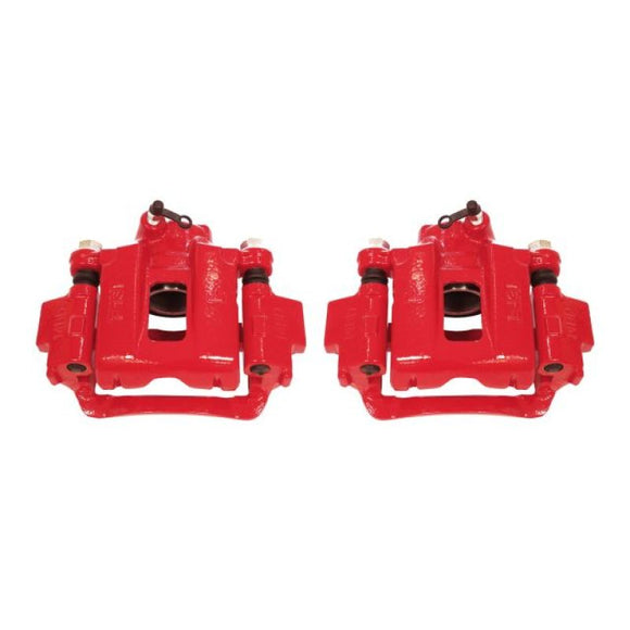 Power Stop 03-09 Toyota 4Runner Rear Red Calipers w/Brackets - Pair