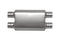 Gibson MWA Superflow Dual/Dual Oval Muffler - 4x9x14in/3in Inlet/3in Outlet - Stainless
