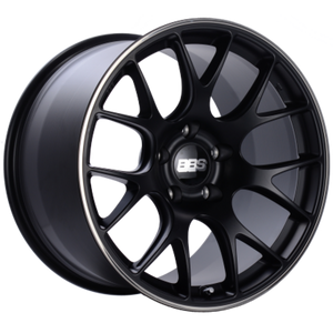 BBS CH-R 19x8.5 5x112 ET40 Satin Black Polished Rim Protector Wheel -82mm PFS/Clip Required