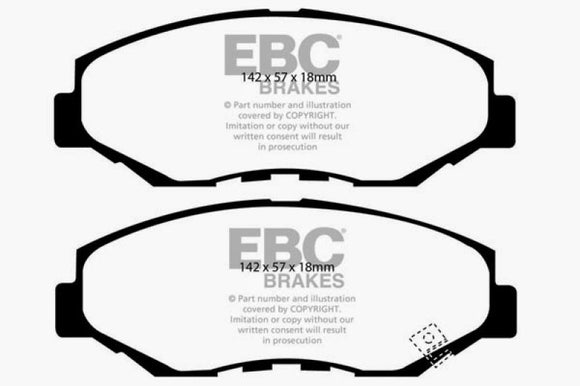 EBC 13-15 Acura ILX 1.5 Hybrid Ultimax2 Front Brake Pads