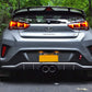 Rally Armor 19-21 Hyundai Veloster Turbo/2.0/R-Spec Red UR Mud Flap w/White Logo